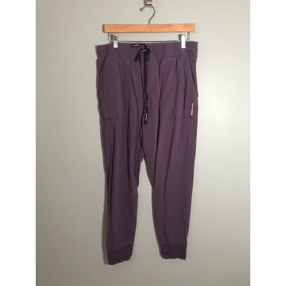 Pair of Thieves Joggers Lounge Pants Women Medium Purple Drawstring‎ Pockets